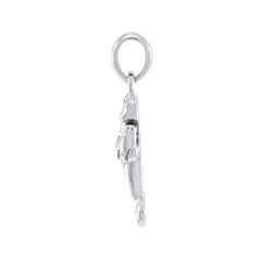 Mother & Baby Manatee Sterling Silver Pendant TPD035 - Pendants