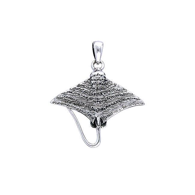 Eagle Ray Sterling Silver Pendant TPD048 - Pendants