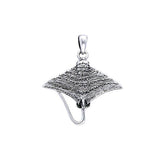 Eagle Ray Sterling Silver Pendant TPD048 - Pendants