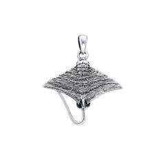 Eagle Ray Sterling Silver Pendant TPD048 - Pendants