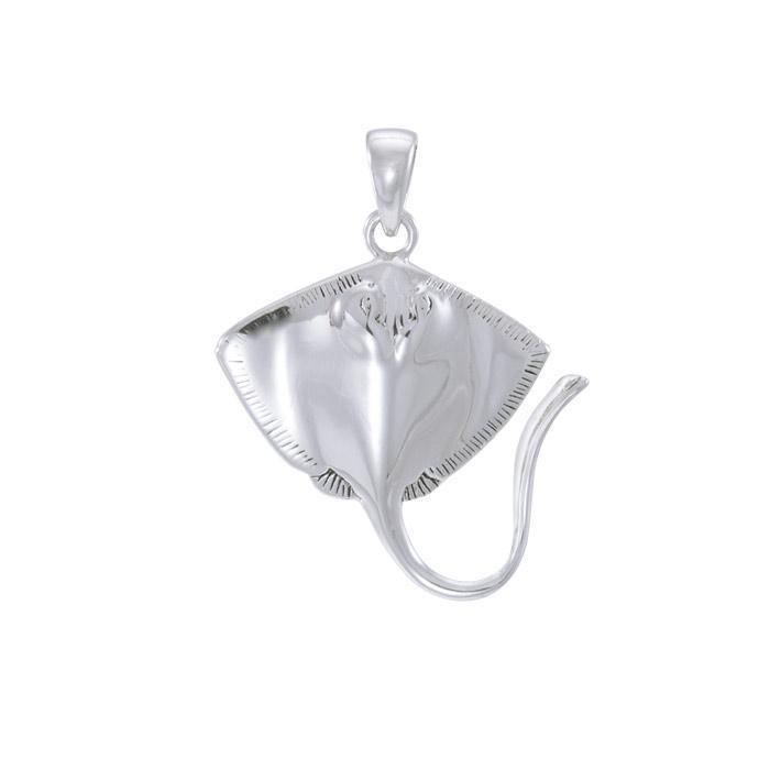Inlaid Stingrays Sterling Silver Pendant TPD051 - Pendants