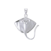 Inlaid Stingrays Sterling Silver Pendant TPD051 - Pendants