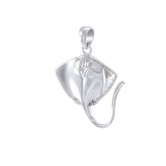 Inlaid Stingrays Sterling Silver Pendant TPD051 - Pendants