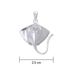Stingrays Sterling Silver Pendant TPD051 - DiveSilver Jewelry