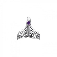 Celtic Whale Tail Sterling Silver Pendant TPD071 - Pendants