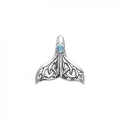 Celtic Whale Tail Sterling Silver Pendant TPD071 - Pendants