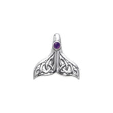 Celtic Whale Tail Sterling Silver Pendant TPD071 - Pendants