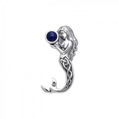 Celtic Mermaid Sterling Silver Pendant TPD080 - Pendants