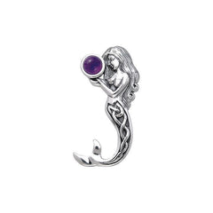 Celtic Mermaid Sterling Silver Pendant TPD080 - Pendants