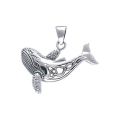 Celtic Whale Sterling Silver Pendant TPD1029 - Pendants