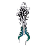 Atlantis Mermaid with Blue Sterling Silver Pendant TPD278 - Pendants