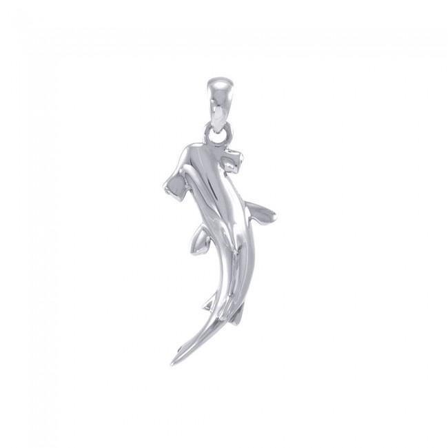 Hammerhead Shark Sterling Silver Pendant TPD3406 - Pendants