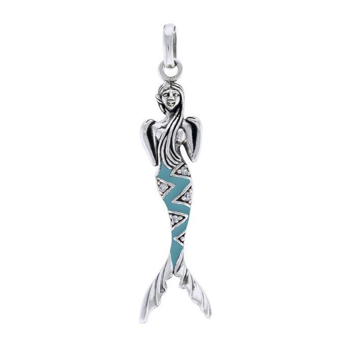 Mermaid Sterling Silver Pendant TPD3625 - Pendants
