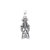 Celtic Mermaid Goddess Sterling Silver Pendant TPD4153 - Pendant