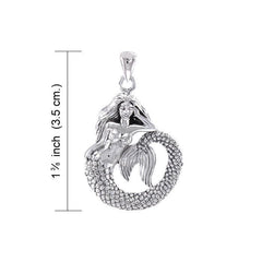 Mermaid Silver Necklace Set TSE691 - DiveSilver Jewelry