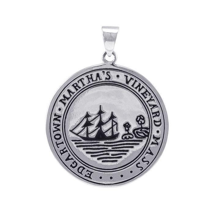 Edgartown Marthas's Vineyard, MA Silver Pendant TPD4445 - Pendants