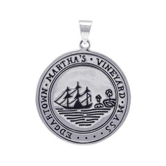 Edgartown Marthas's Vineyard, MA Silver Pendant TPD4445 - Pendants