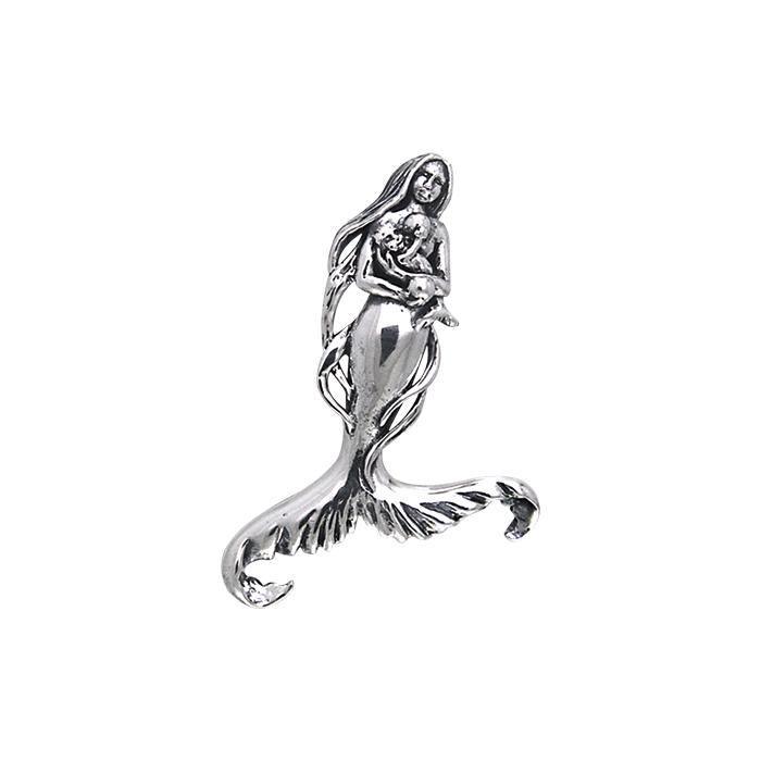 Seer's Child Mermaid Sterling Silver Pendant TPD459 - Pendants