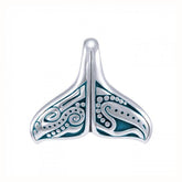 Whale Tail Aboriginal Sterling Silver Pendant (Large Version) TPD4877 - DiveSilver Jewelry