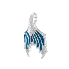 Mermaid Tail with Enamel Sterling Silver Pendant TPD4900 - Pendants