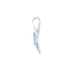 Whale Tail with Enamel Sterling Silver Pendant TPD4902 - Pendants
