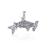 Aboriginal Hammerhead Shark Sterling Silver Pendant TPD4908 - Pendant