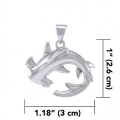 Hammerhead Shark Sterling Silver Pendant TPD4920 - DiveSilver Jewelry