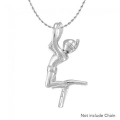 Male Free Diver Sterling Silver Pendant TPD4934 - Pendants