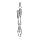 Descending Freediver Sterling Silver Pendant TPD5011 - Pendants