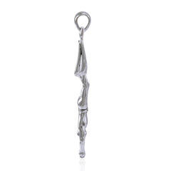 Descending Freediver Sterling Silver Pendant TPD5011 - Pendants