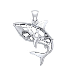 Window to Universe Shark Silver Pendant TPD5045 - Pendants