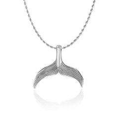 Mermaid Tail Sterling Silver Pendant TPD5102 - Pendants