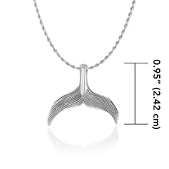 Mermaid Tail Sterling Silver Pendant TPD5102 - Pendants