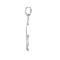 Sterling Silver Wrapping Whale Tail Pendant TPD5174 - Pendant