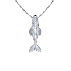 Sterling Silver Northern Right Whale Pendant TPD5215 - Pendant