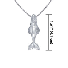 Sterling Silver Northern Right Whale Pendant TPD5215 - Pendant