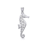 Flower of Life Seahorse Silver Pendant TPD5299 - Pendant