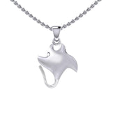 Small Manta Ray Silver Pendant TPD5399 - Pendant
