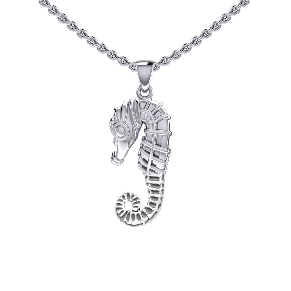 Small Seahorse Silver Pendant TPD5403 - Pendant