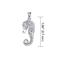Small Seahorse Silver Pendant TPD5403 - Pendant