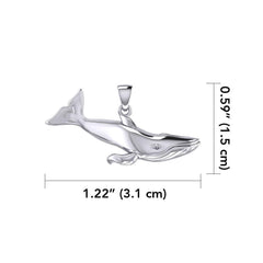 Blue Whale Sterling Silver Pendant TPD5404 - Pendant