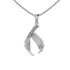 Celtic Mermaid Tail Sterling Silver Pendant TPD5474 - Pendant