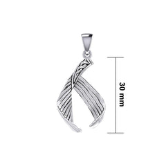 Celtic Mermaid Tail Sterling Silver Pendant TPD5474 - Pendant