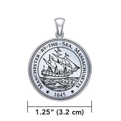 Manchester By The Sea Sterling Silver Pendant Medium Version TPD5525 - Pendant