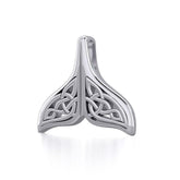 Celtic Knotwork Whale Tail Silver Pendant TPD5705 - Pendant
