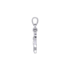 Celtic Heart With Anchor Silver Pendant TPD6056 - DiveSilver Jewelry