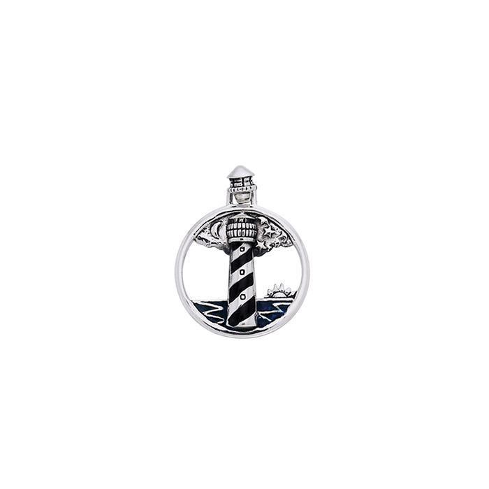 Lighthouse Sterling Silver Pendant TPD607 - Pendants