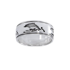 Dolphins Sterling Silver Ring TR1071 - Rings