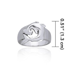 Hammerhead Shark Sterling Silver Ring TR1833 - Rings
