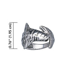 Whale Shark Sterling Silver Ring TR1849 - Rings